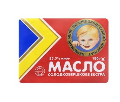 Масло сливочное 82,5%, ПМК (180г)