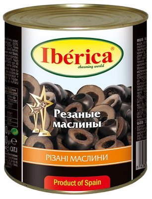 Маслини чорні різані Iberica (3кг)