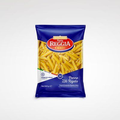 Макаронные изделия Pasta Reggia Penne Ziti Rigate №34 (500г)