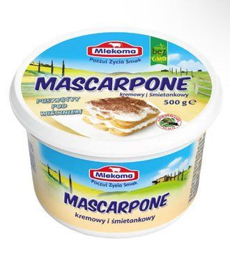 Крем-сир Маскарпоне ТМ Mlekoma 82% 500г