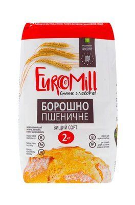 Мука пшеничная ТМ EuroMill высший сорт 2 кг